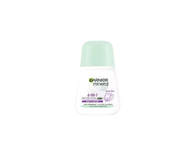 Garnier Mineral 6 in 1 Protection 48H Floral Fresh Antiperspirant Roll-On 50ml