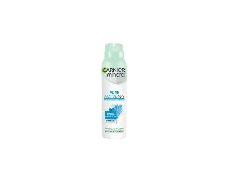 Garnier Mineral Pure Active 48H Antiperspirant Spray for Women 150ml