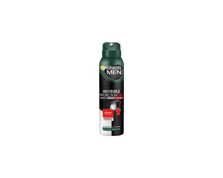 Garnier Men Invisible Protection 72H Antiperspirant Spray for Men 150ml