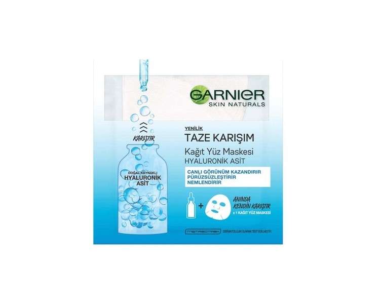 Garnier Skin Naturals Hyaluronic Acid Ampoule Sheet Mask 15g