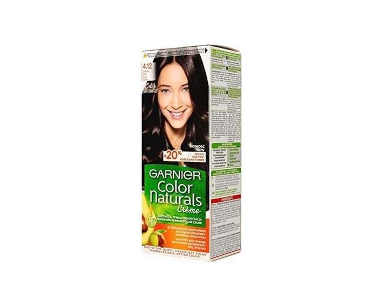 Garnier Color Naturals Cream Hair Dye 4.12 Ice Brown