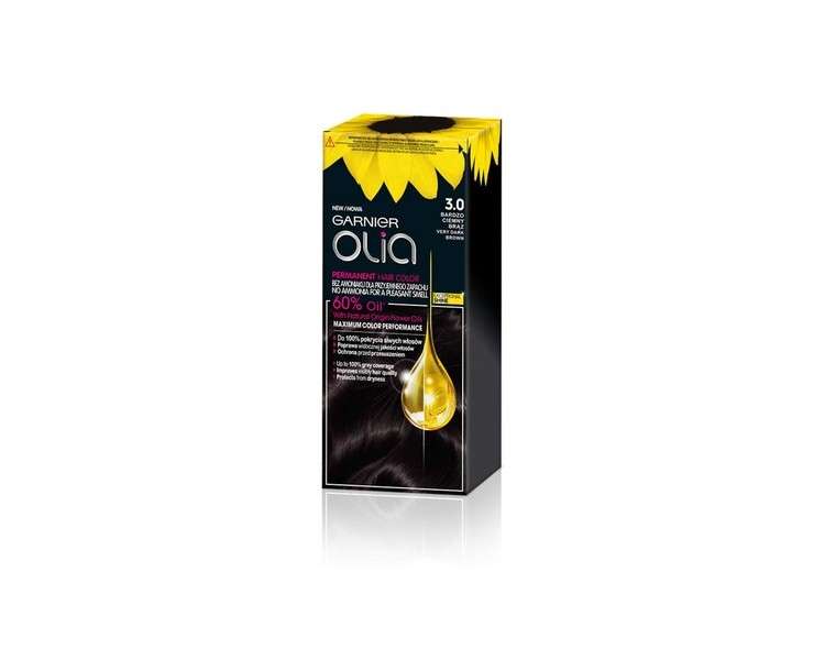 Garnier Olia Hair Color 3.0 Very Dark Brown