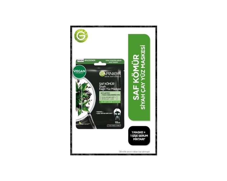 Garnier Skin Naturals Tissue Mask - Pure Charcoal 28g