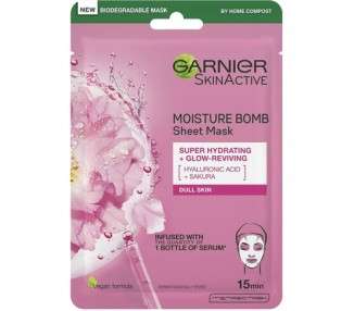 Garnier Moisture Bomb Sakura Hydrating Tissue Face Mask