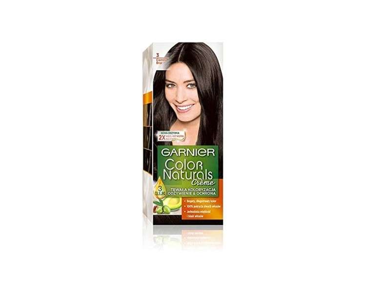 Garnier Color Naturals Cream Hair Dye Cream 4.00 Deep Dark Brown