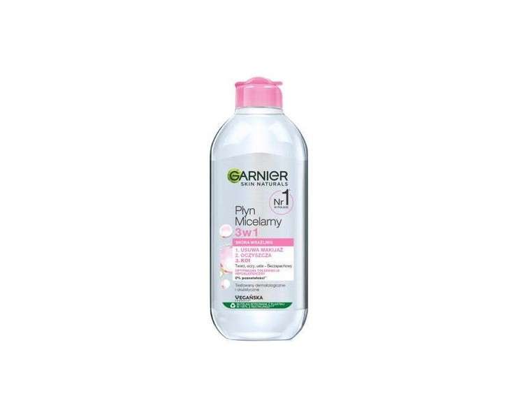 Garnier Skin Naturals micellar liquid 3in1 sensitive skin 400ml