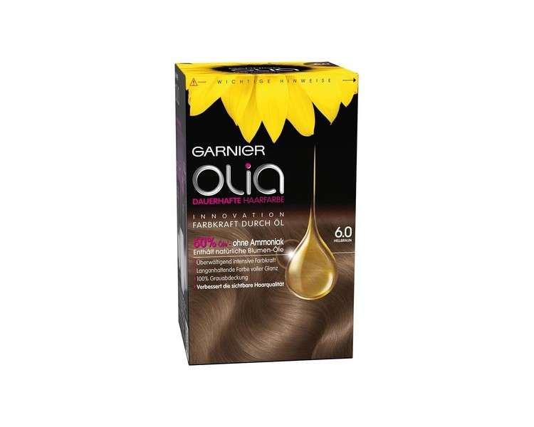 Garnier Olia Hair Colour 6.0 Light Brown