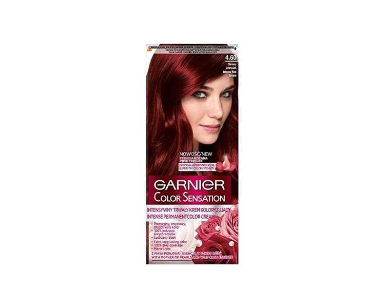Garnier Color Sensation Hair Dye 4.60 Intensive Dark Red 1 Count