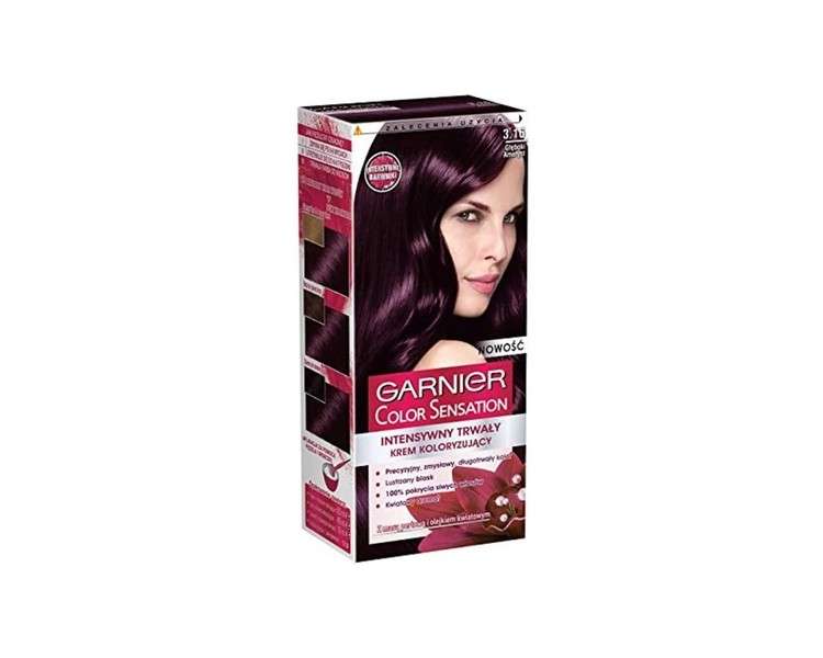 Garnier Colour Sensation Hair Dye 3.16 Deep Amethyst 1 count