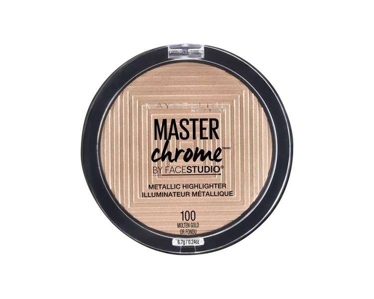 Maybelline Master Chrome Highlighter No.100 Molten Gold