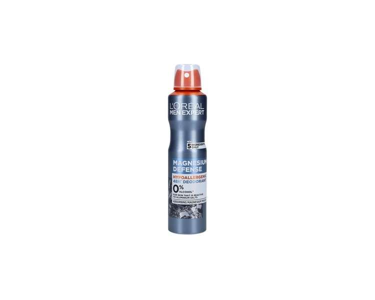 L'Oreal Paris Men Expert Deodorant Spray with Magnesium Oxide 250ml