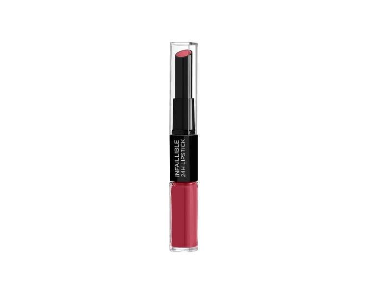 L'Oreal Paris Infallible Longwear 2 Step Lipstick 804 Metro Proof Rose 1 Count