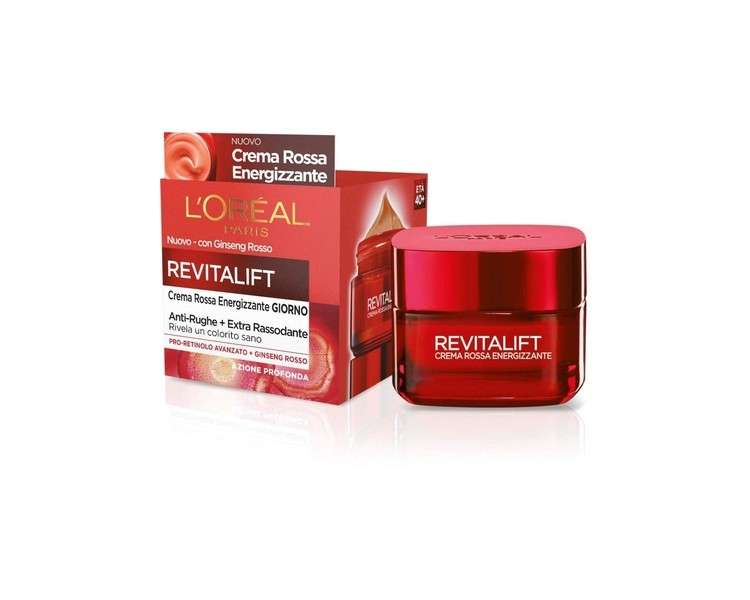 L'Oréal Paris Revitalift Day Cream Anti-Wrinkle with Red Ginseng and Proretinol 50ml