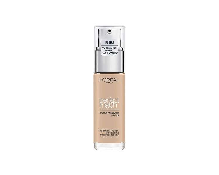 L'Oreal Paris Perfect Match Foundation Covering Makeup Perfect Blend Skin Tone and 24 Hour Moisturizing