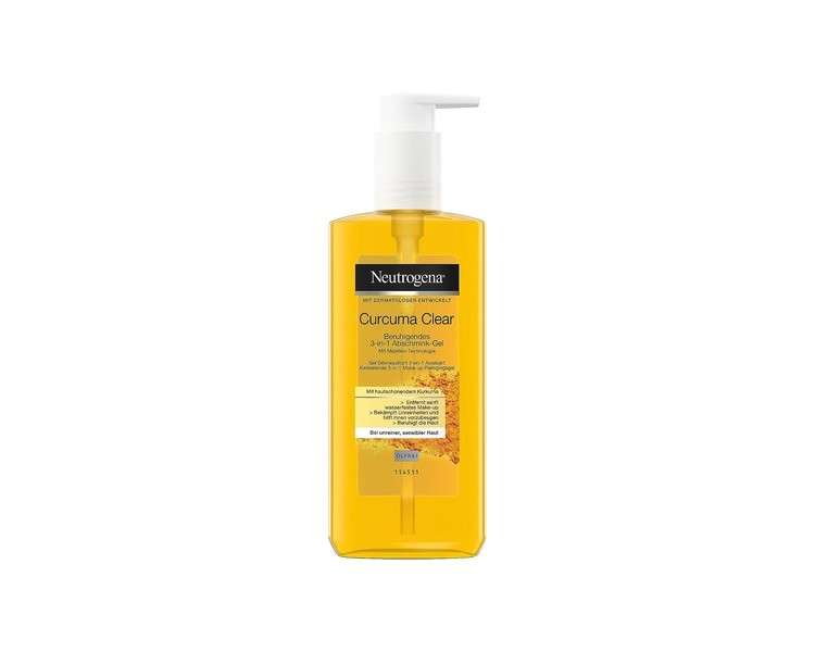Neutrogena Curcuma Clear Facial Cleansing Soothing 3-in-1 Makeup Remover Gel 200ml