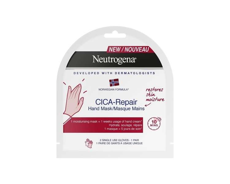 Neutrogena Norwegian Formula Cica Repair Hand Mask Gloves - 2 count