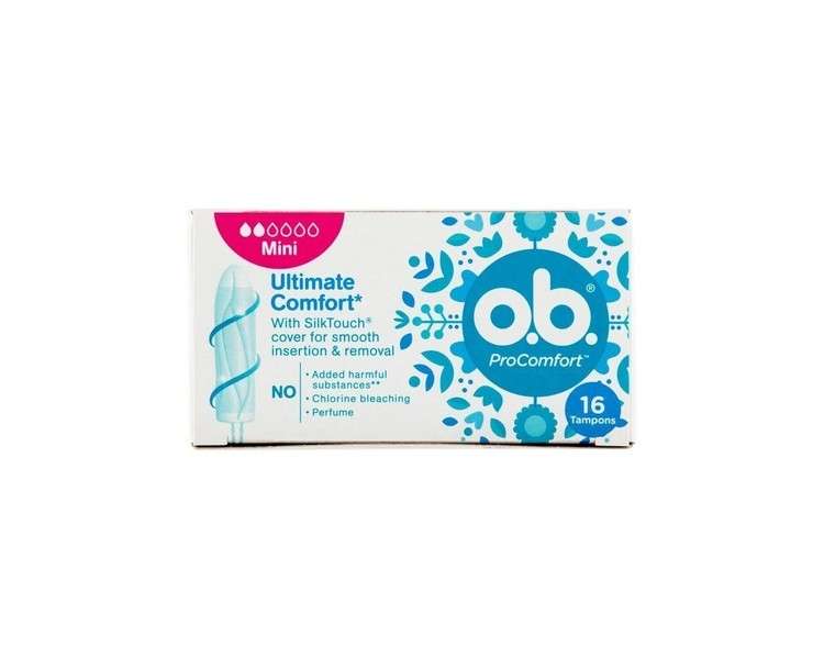 O.B. ProComfort Mini Dynamic Fit Tampons with Silk Touch Cover