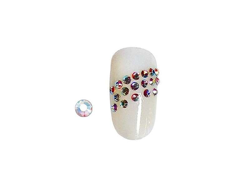 100 Aurora Borealis Rhinestone Nail Gems