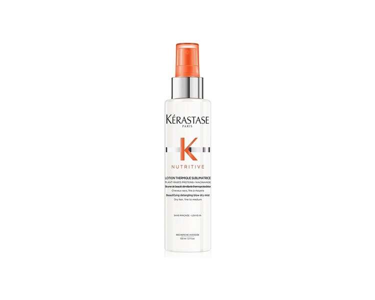 Kérastase Nutritive Beautifying Detangling Blow-Dry Mist for Fine to Medium Dry Hair Heat Protectant 150ml