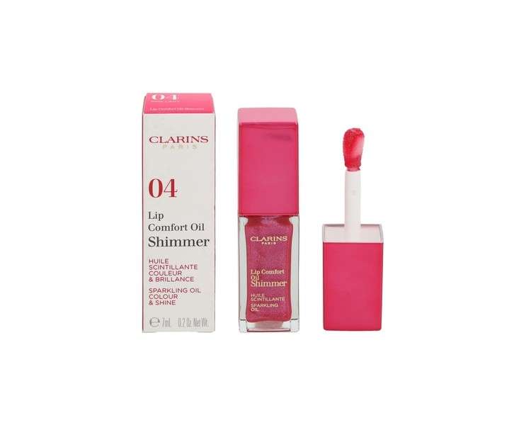 Clarins Lip Makeup Comfort Oil Shimmer 04 Pink Lady Lipgloss