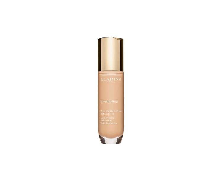 Clarins Everlasting Foundation Full Coverage and Long-Wearing 24-Hour Hydration and Hold 103N Ivory