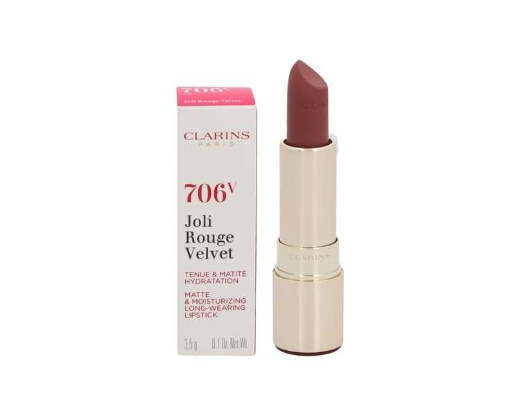 Clarins Joli Rouge Velvet Lipstick 706V Red