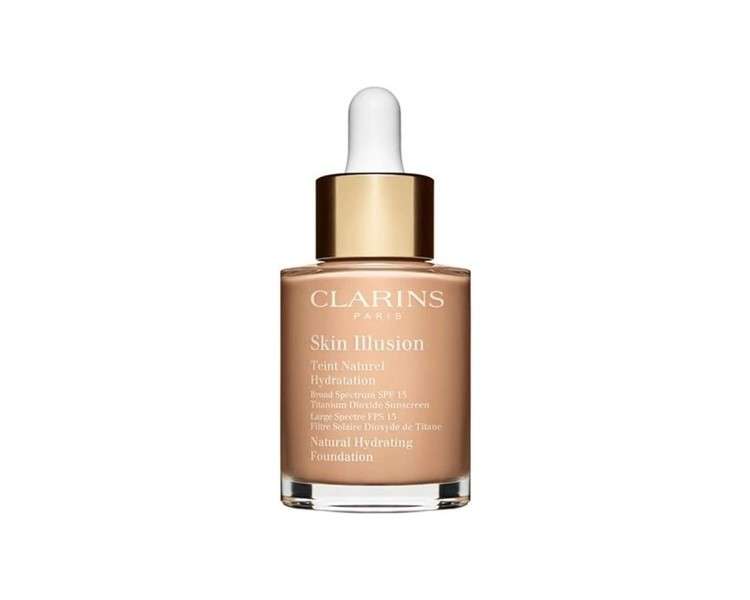 Clarins Skin Illusion Natural Hydrating Foundation Spf15 108.5 Cashew 30ml