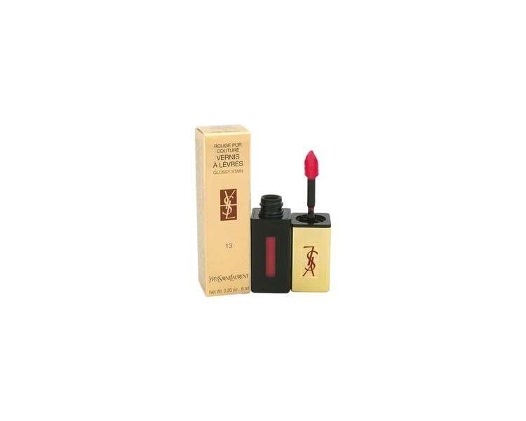 Yves Saint Laurent Rouge Pur Couture Vernis A Levres Glossy Stain 13 Rose Tempura 0.2 Fl Oz