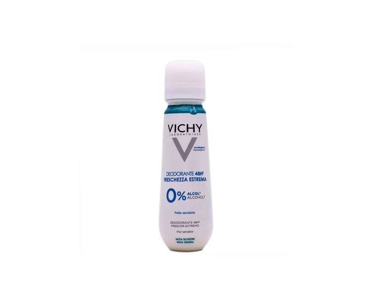 Vichy Deodorant Extreme Freshness 48h 0% Alcohol 100ml