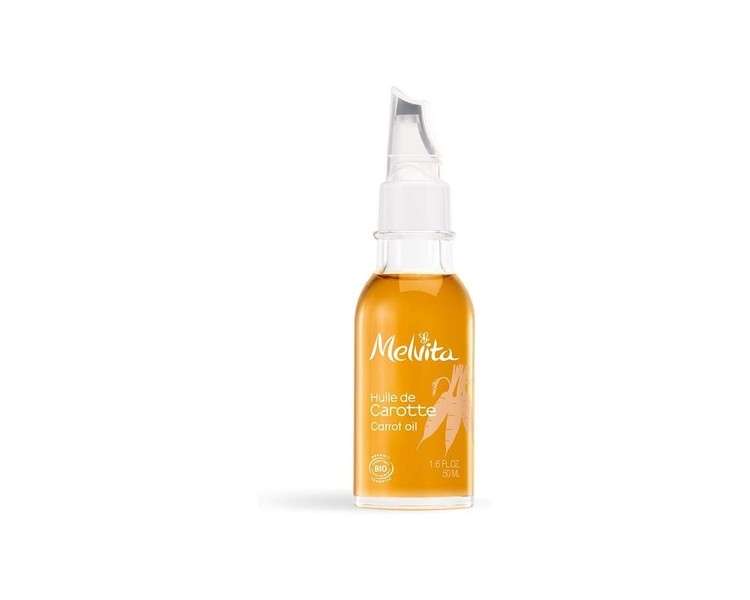 Melvita Organic Carrot Oil Provides Healthy Look 100% Natural Certified Organic Made in France 50ml Bottle