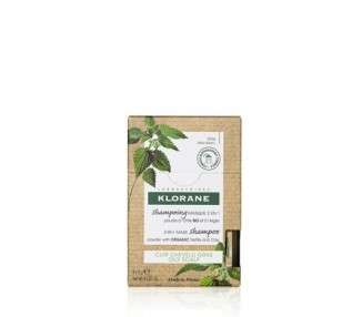 Klorane Oil Control 2-in-1 Mask Shampoo Powder with Nettle and Clay for Oily Hair and Scalp - Paraben, Silicone and Sulfate Free, Biodegradable, Vegan