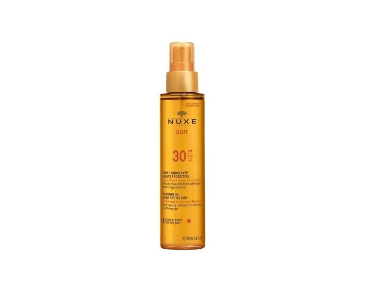 Nuxe Sun Tanning Oil Face and Body 150ml SPF 30