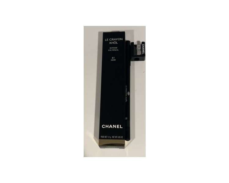 Chanel Le Crayon Khol Intense Eye Pencil 61 Noir with pencil sharpener 1.4g