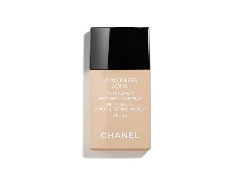 Chanel Vitalumiere Aqua Fluid Foundation Color 42 Beige Rose 30ml