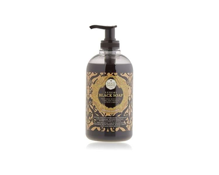 Nesti Dante Luxury Black Liquid Soap with Activated Charcoal 500ml