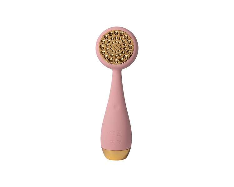 PMD Clean Pro Gold Smart Facial Cleansing Device with Silicone Brush and 24K Gold ActiveWarmth Anti-Aging Massager Waterproof SonicGlow Vibration