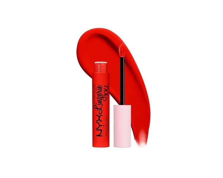 NYX Professional Makeup Lip Lingerie XXL Matte Liquid Lipstick On Fuego 27 Fire Red