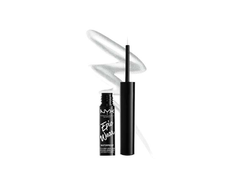 Nyx Professional Makeup Epic Wear Metallic Liquid Liner Silver Metal