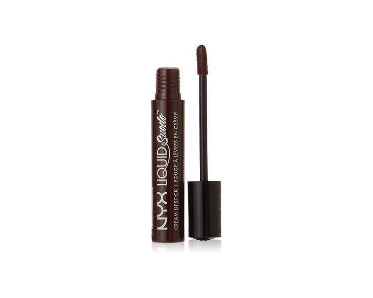 NYX Professional Makeup Liquid Suede Cream Lipstick Club Hopper Brown with Reddish Undertone 0.13 fl oz