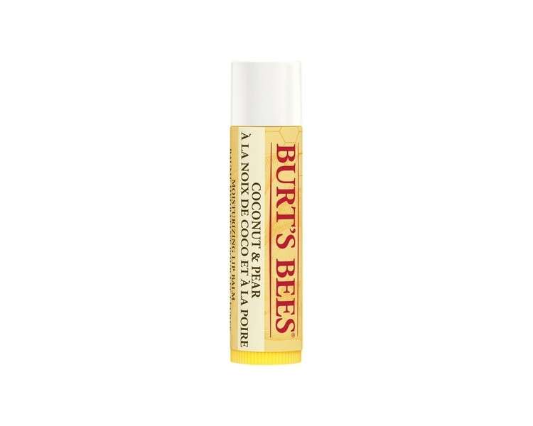 Burt's Bees 100% Natural Tinted Lip Balm Coconut and Pear with Beeswax and Fruit Extracts 4.25g