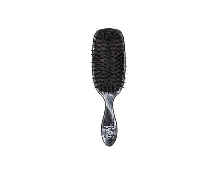 Wet Brush Shine Enhancer Brush Marble Onyx Hair Detangler with Natural Argan Oil - Metallic Marble Onyx