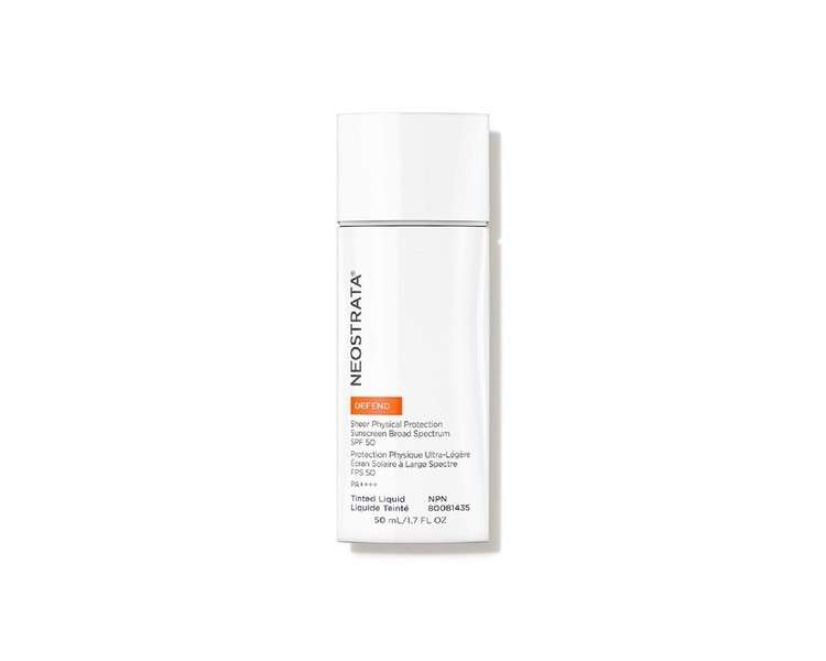 NeoStrata Defend Clear Physical Protection SPF 50 50ml Broad Spectrum Coverage