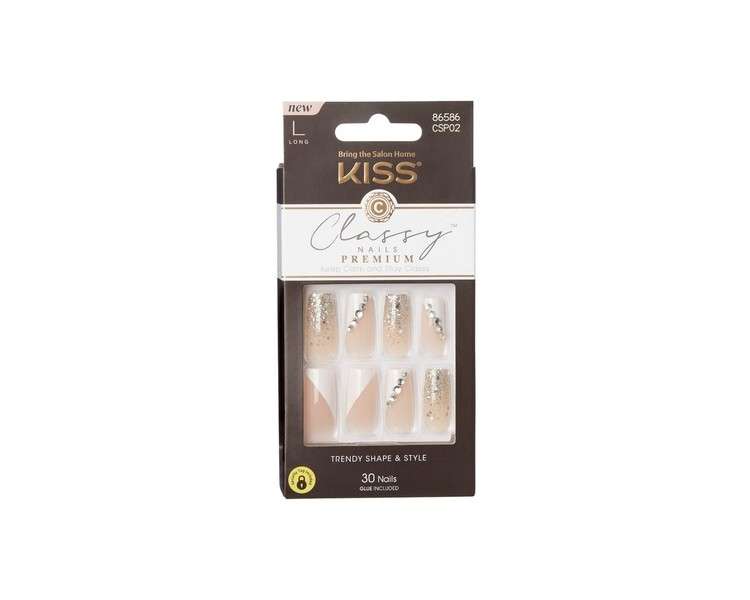 Kiss Classy Premium Nails Long Length 30 Count