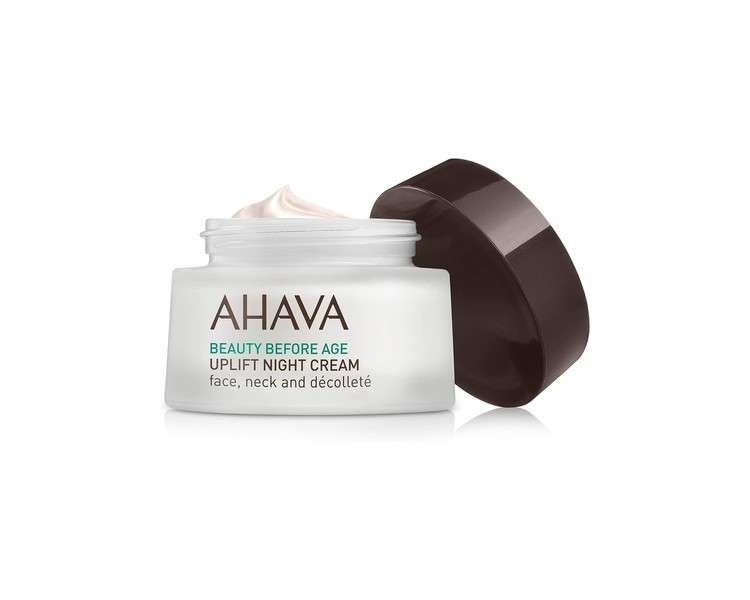 AHAVA Uplift Night Cream Anti Aging Wrinkle Reducer Treatment for Women and Men Firming and Tightening Facial Cream 50ml