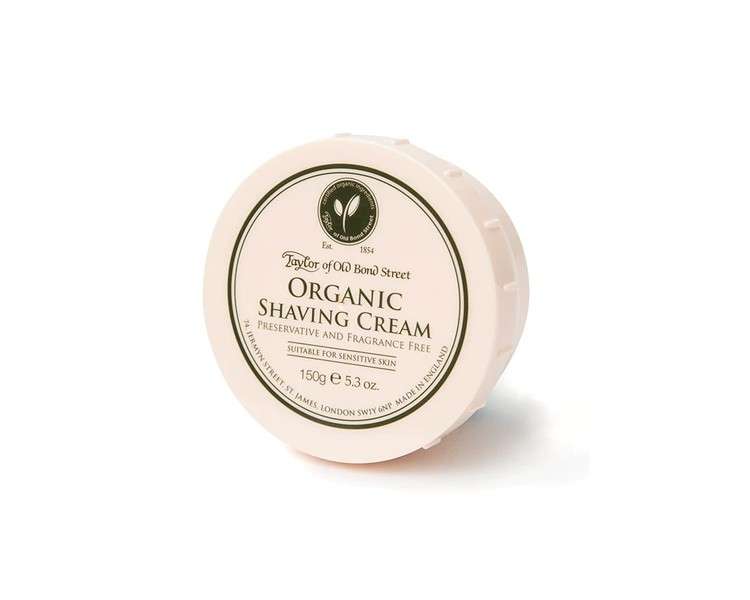 Taylor of Old Bond Street Organic Shaving Cream 150g