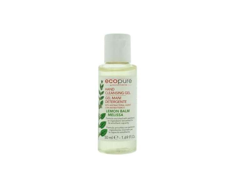 Monotheme Ecopure Lemon Balm Hand Cleansing Gel 50ml - New - Free P&P - UK