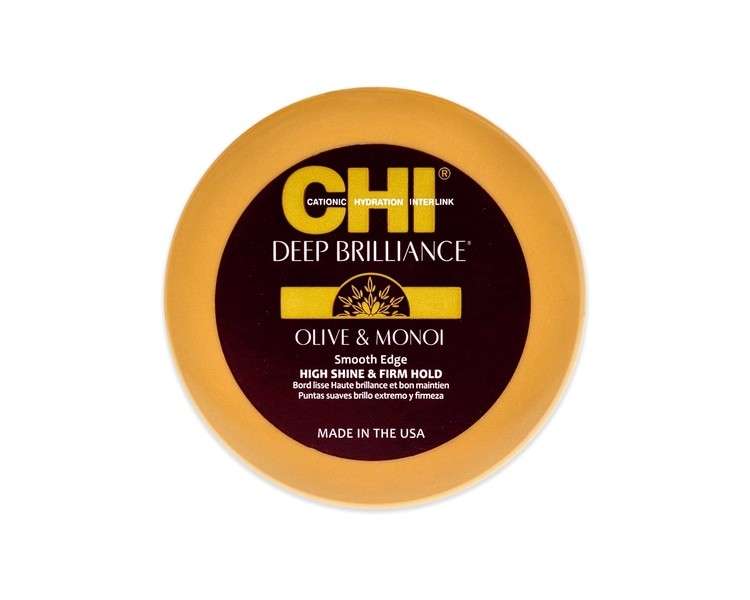 CHI Deep Brilliance Pomade for Smooth Edge High Shine and Firm Hold Hair 54g