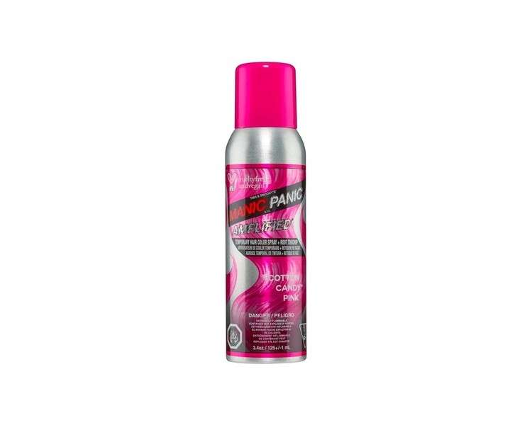 Manic Panic Amplified Temporary Hair and Root Touch Up Colour Spray 125ml - Cotton Candy Pink