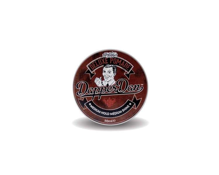 Dapper Dan Deluxe Pomade Mens Hair Styling Product Medium Hold Medium Shine Fresh Citrus Vanilla Fragrance 1.7 fl oz