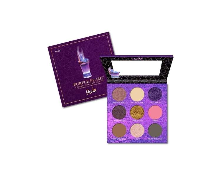 Rude Cocktail Party 9 Eyeshadow Palette Purple Flame